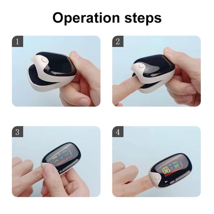 Tensiómetro de dedo MXOXW-003-8 3 pzas Blanco Rango de Medición 70porciento -99porciento Spo2 30BPM-240BPM mas menos 2BPM o mas menos 2porciento PR 2xAAA No Incluidas OxiPulseWhite