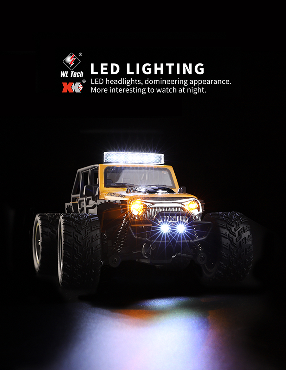 Carro a control remoto Buggy Camioneta Jeep RC off-road 22km/h WLtech WLtoys 22201 1:22 todoterreno 2WD