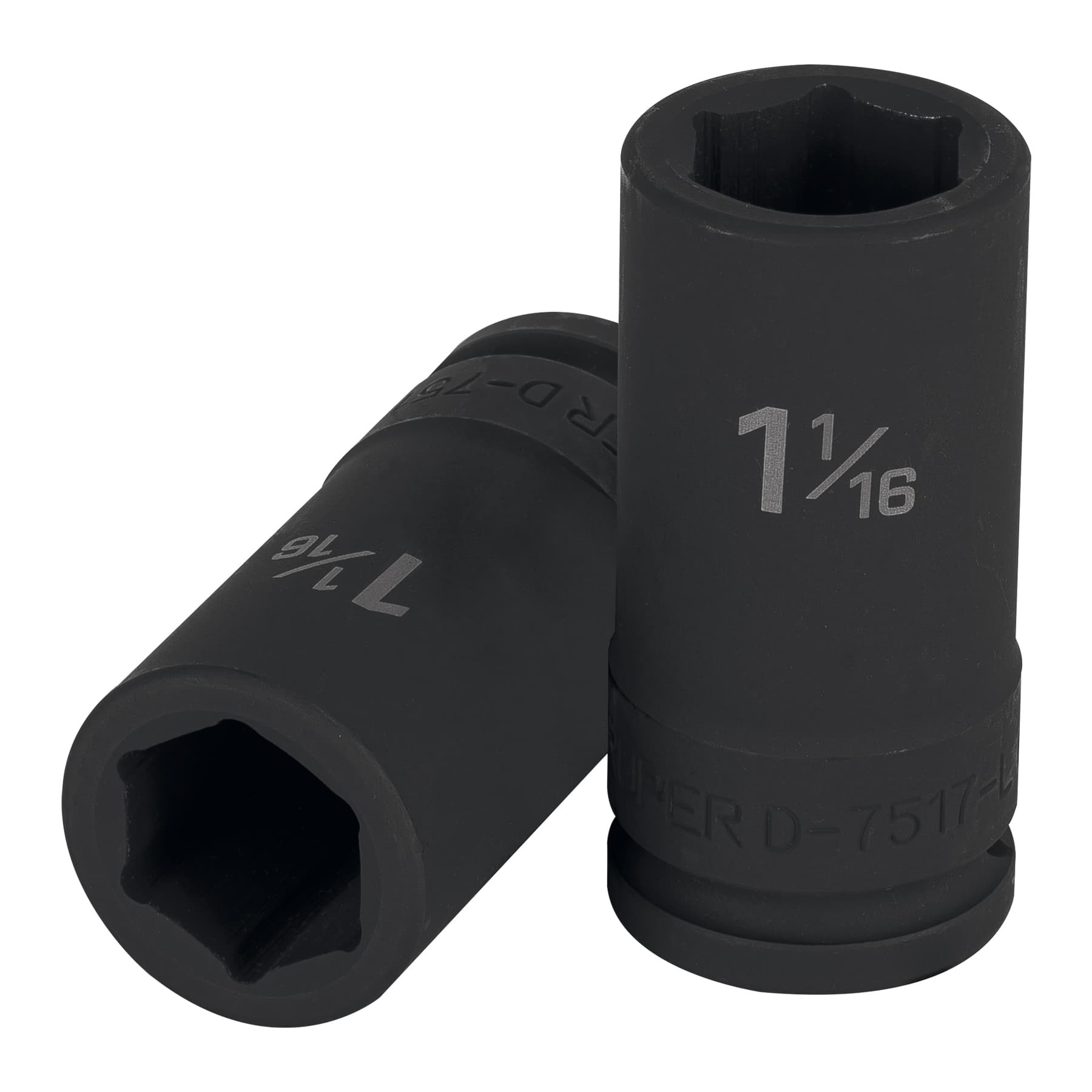 DADO LARGO DE IMPACTO DE 1-1/16", 6 PUNTAS, CUADRO 3/4" TRUPER 12435