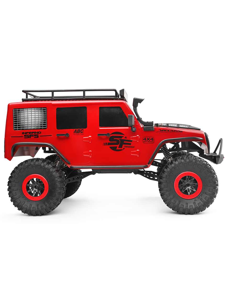 Carro Control Remoto 4x4 off-road 15Km/h 1:10 Jeep Buggy Razer RC Camioneta WLtech WLtoys 104311 rojo