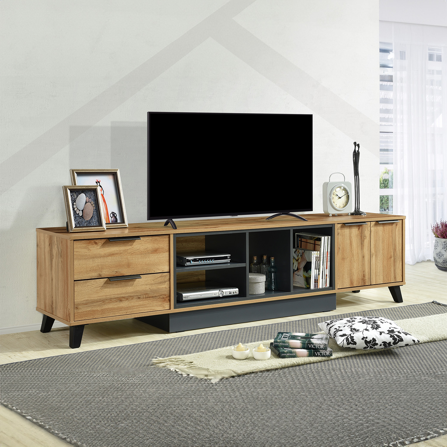 Mesa de Tv Gabinete para Almacenamiento Bossa Quix