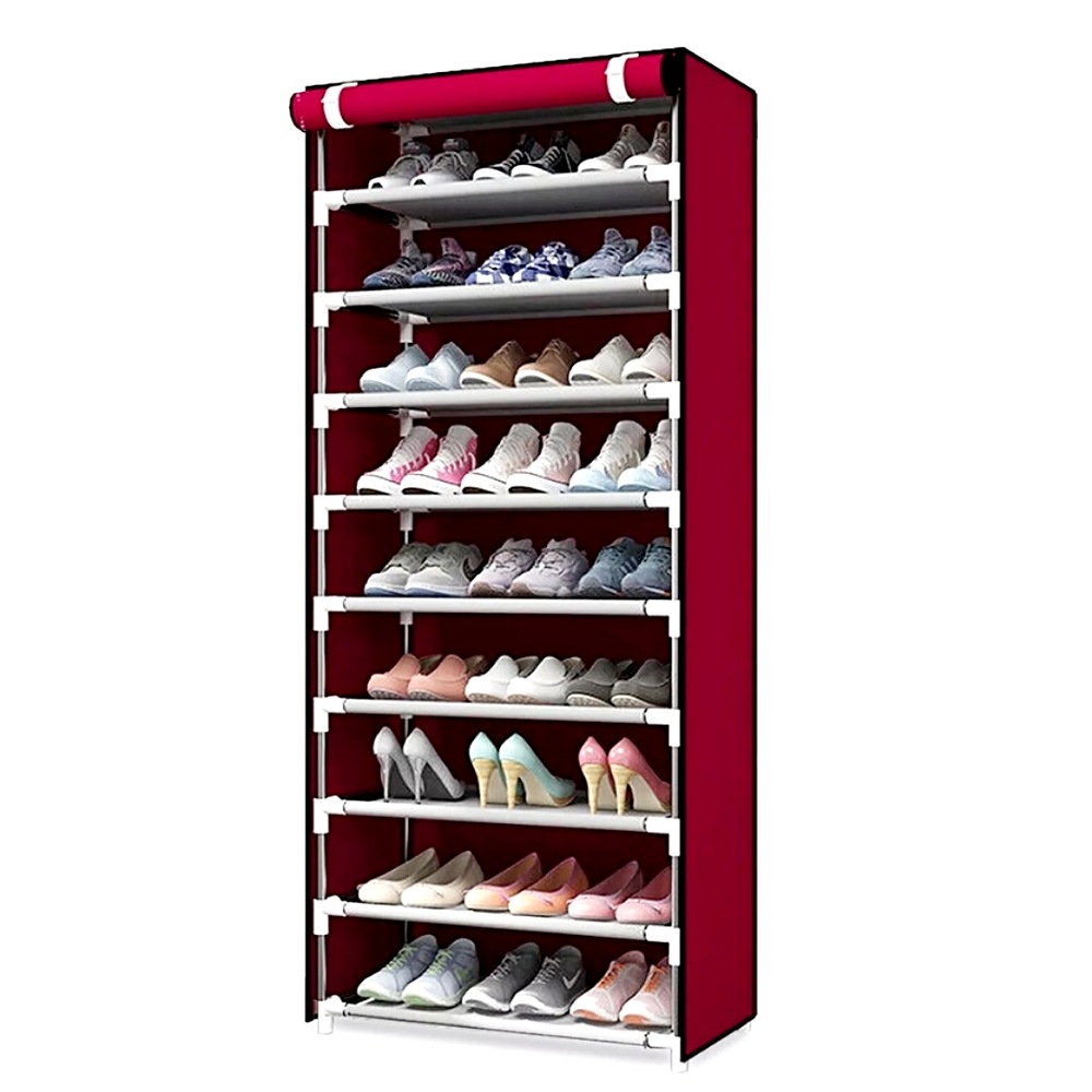 Zapatera Organizador Closet Zapatos 9 Niveles 27 Pares Tela