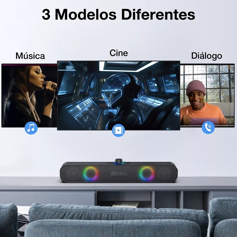 1 Hora Bocina Bluetooth Portátil Para Pc Inalámbrica Boc241