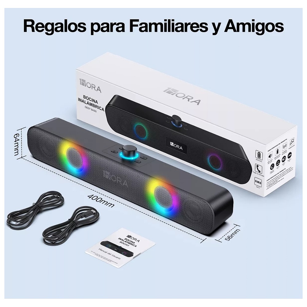 1 Hora Bocina Bluetooth Portátil Para Pc Inalámbrica Boc241