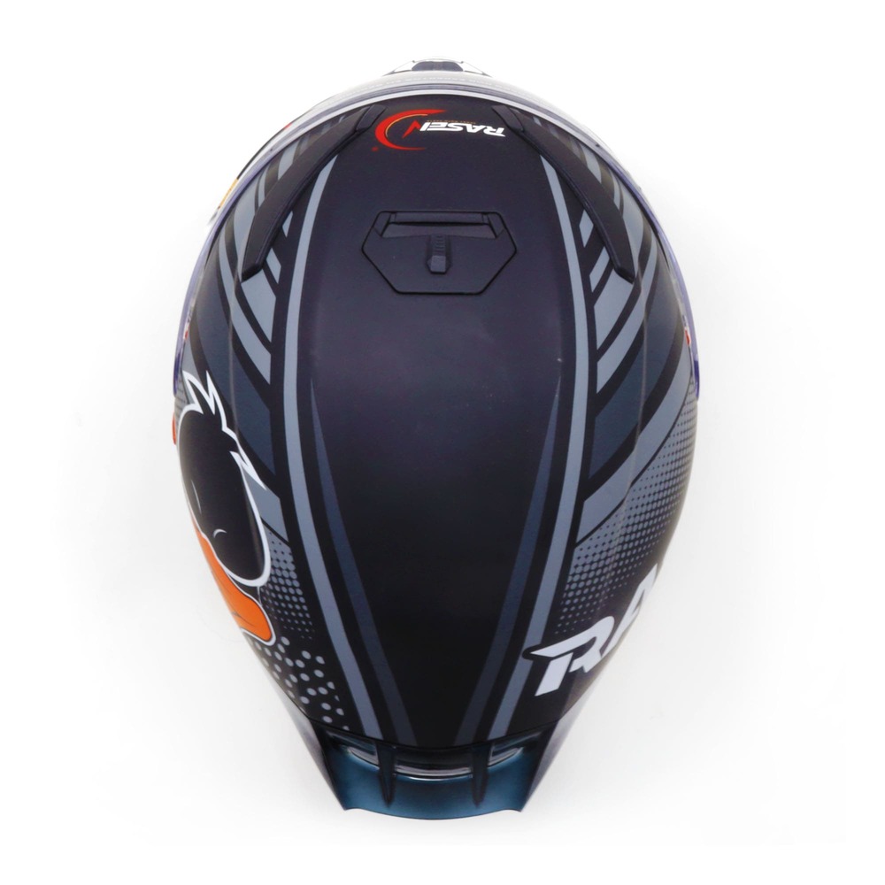 Casco Para Moto Rasen Cerrado Negro Con Gris Certificado Dot              L