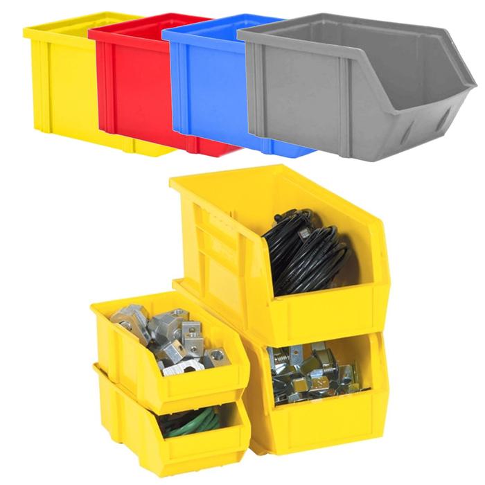Container Base Plastico Contenedores Plásticos Gris, MXPAS-014, 1Pza, 15Kg, 7x8.5x14.5