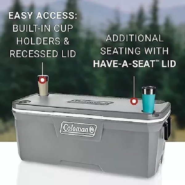 Hielera Coleman 150Qt 142 Litros Bisagras De Acero