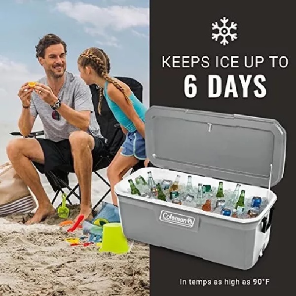 Hielera Coleman 150Qt 142 Litros Bisagras De Acero