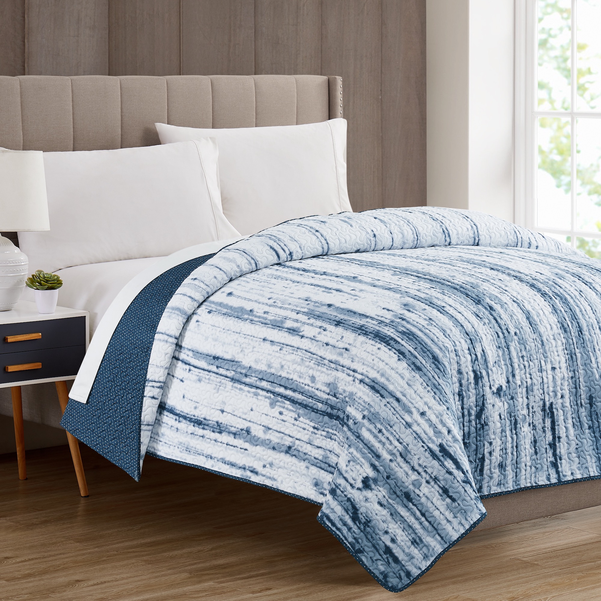 Cubrecama Individual ALLURE Reversible Diseño Impreso 100% Poliéster