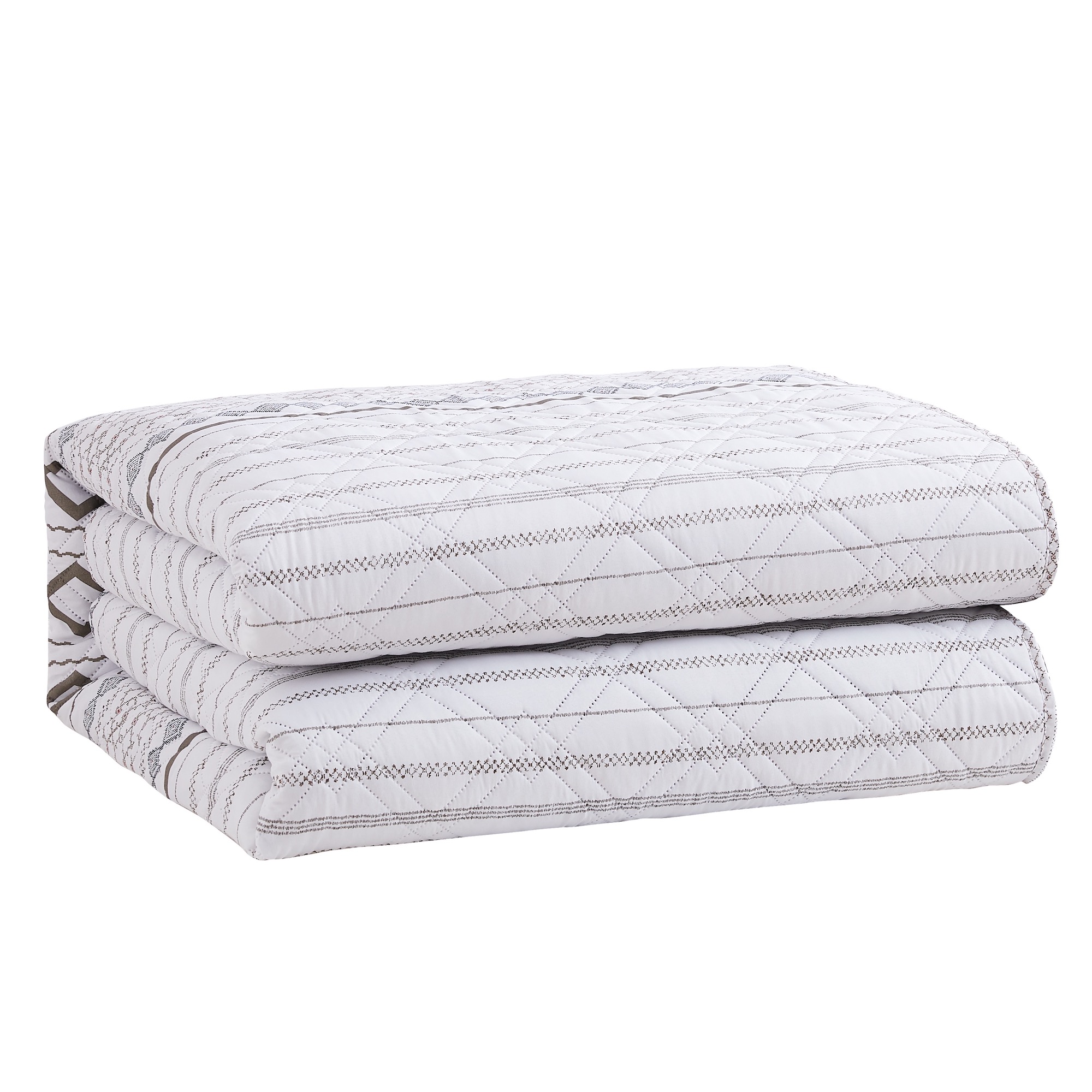 Cubrecama Individual ALLURE Reversible Diseño Impreso 100% Poliéster