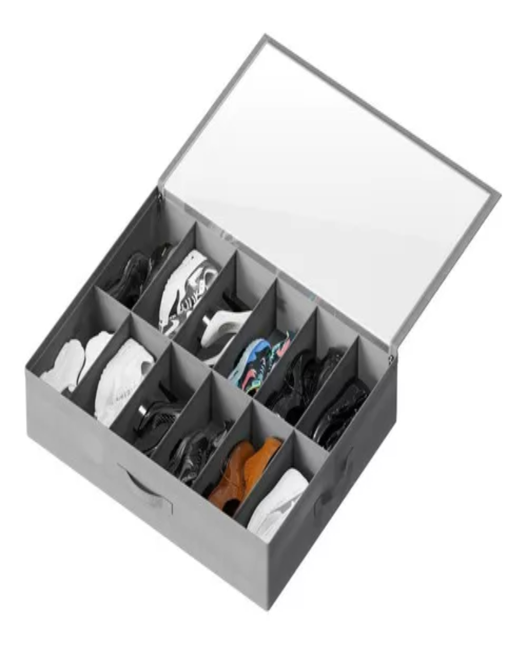 Zapatera Plegable Bajo Cama Para 12 Pares Guardar Espacio