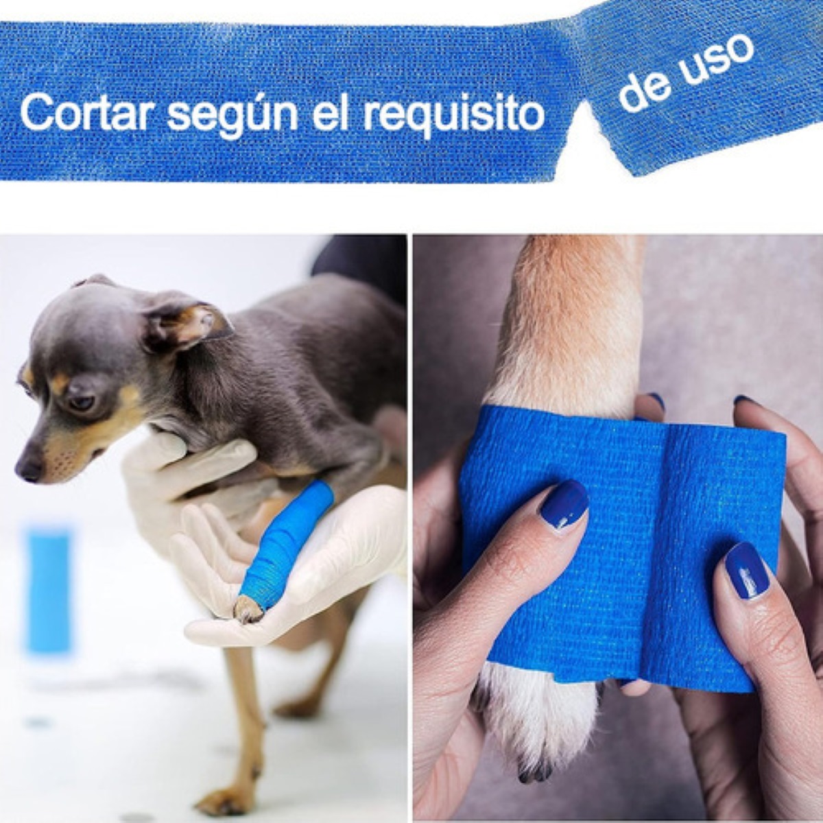 Venda Elástica Cohesiva Autoadhesiva De 10 Cm X 4,5 M, 8PZ MULTICOLOR