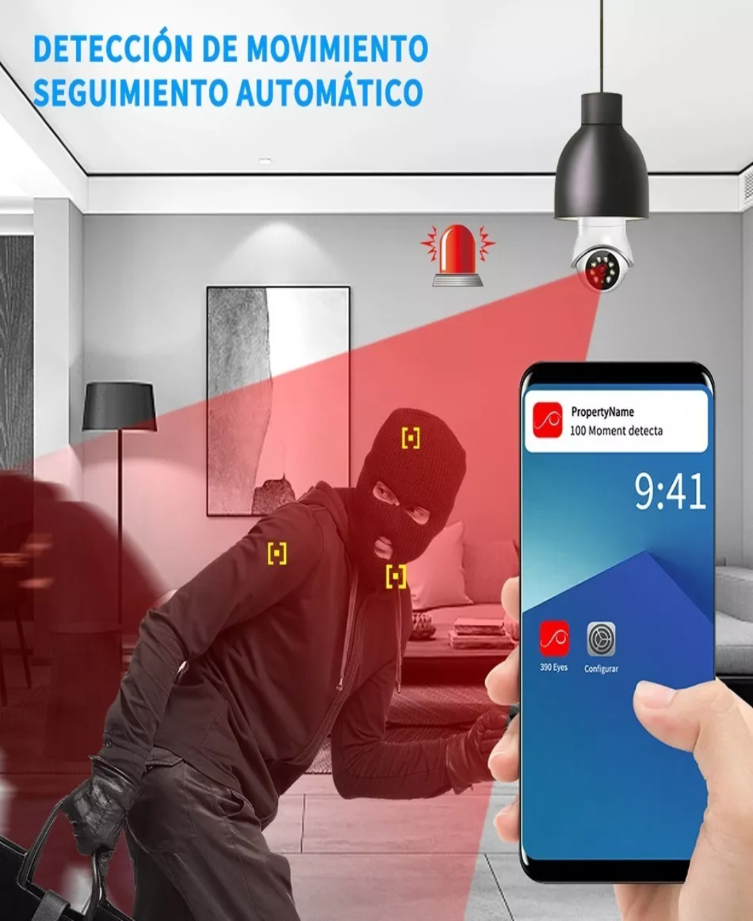 Ojo® 5g Cámara De Seguridad 360 Wifi Exterior/ Interior Hd