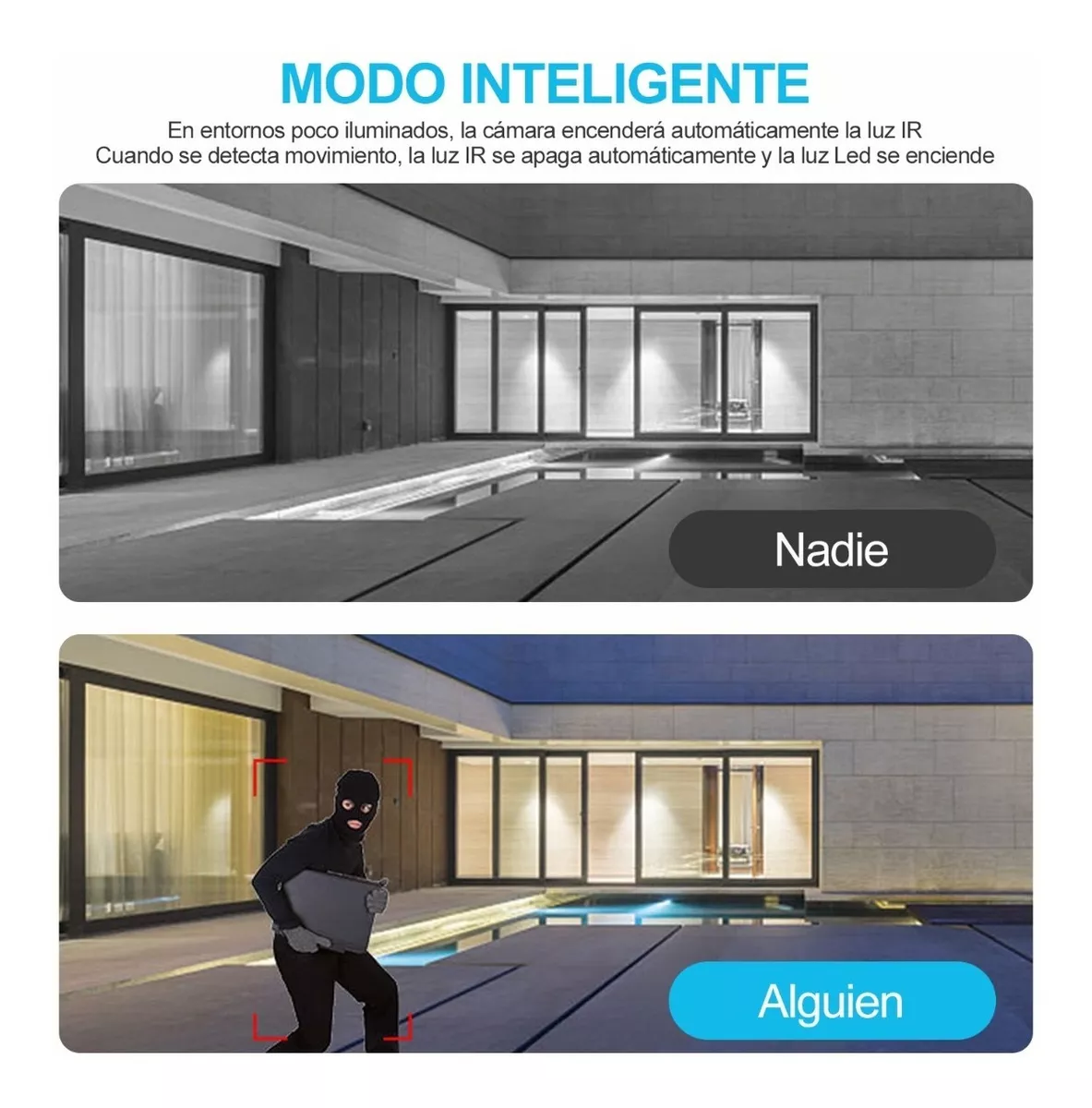 Cámaras De Seguridad Exterior 2k Wifi Vigilancia 3mp Alarma
