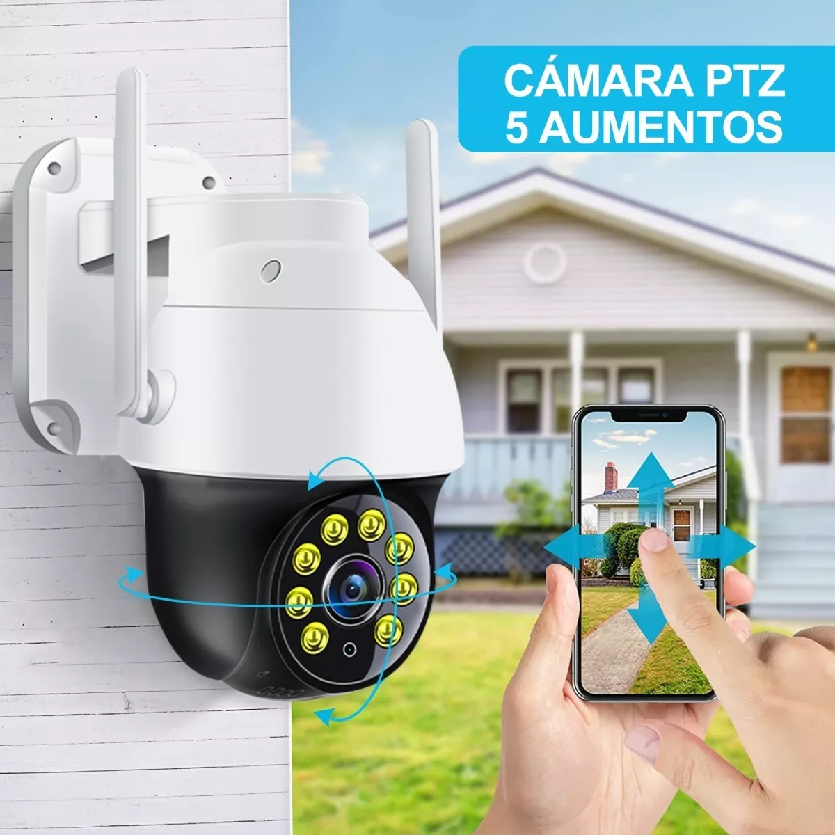 Cámaras De Seguridad Exterior 2k Wifi Vigilancia 3mp Alarma