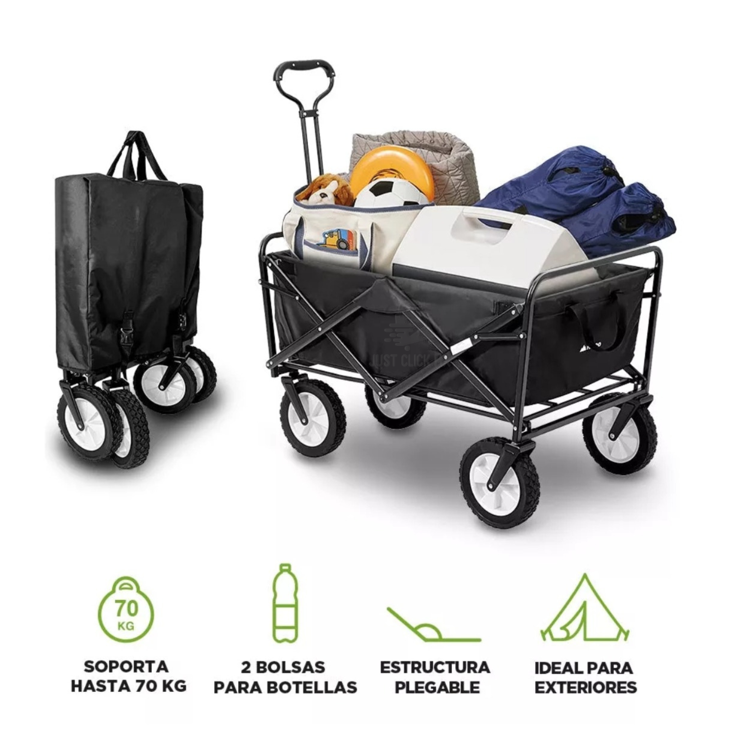 Carrito Plegable Ultra Resistente Grande 80KG