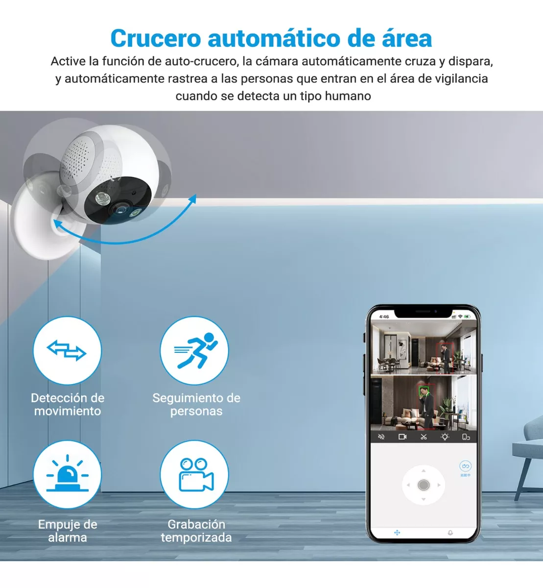Cámaras De Seguridad Crucero De Wifi Mini Vigilancia 3mp