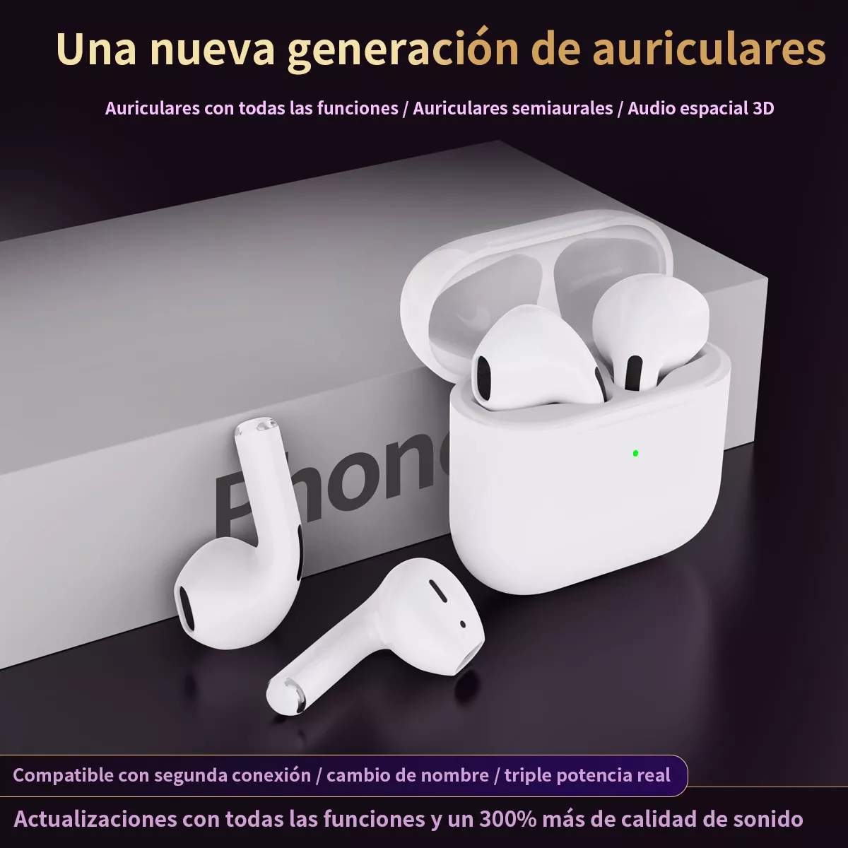 Audifonos Inalambricos Bluetooth Compatible iPhone Android
