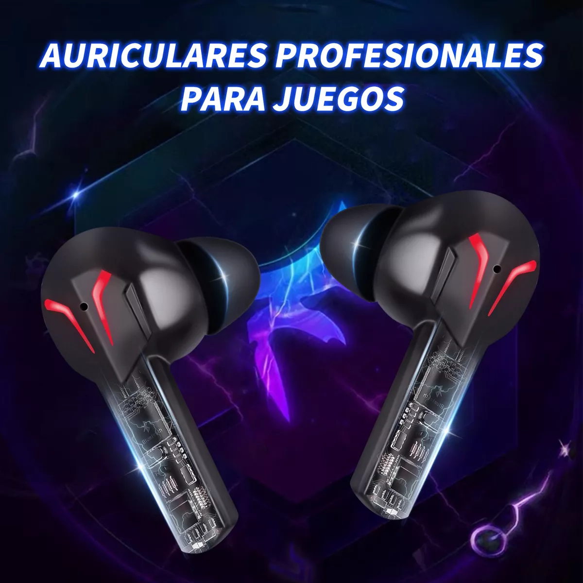 Audífonos Inalámbricos Bluetooth Deportivos 5.3 Gamer Negro