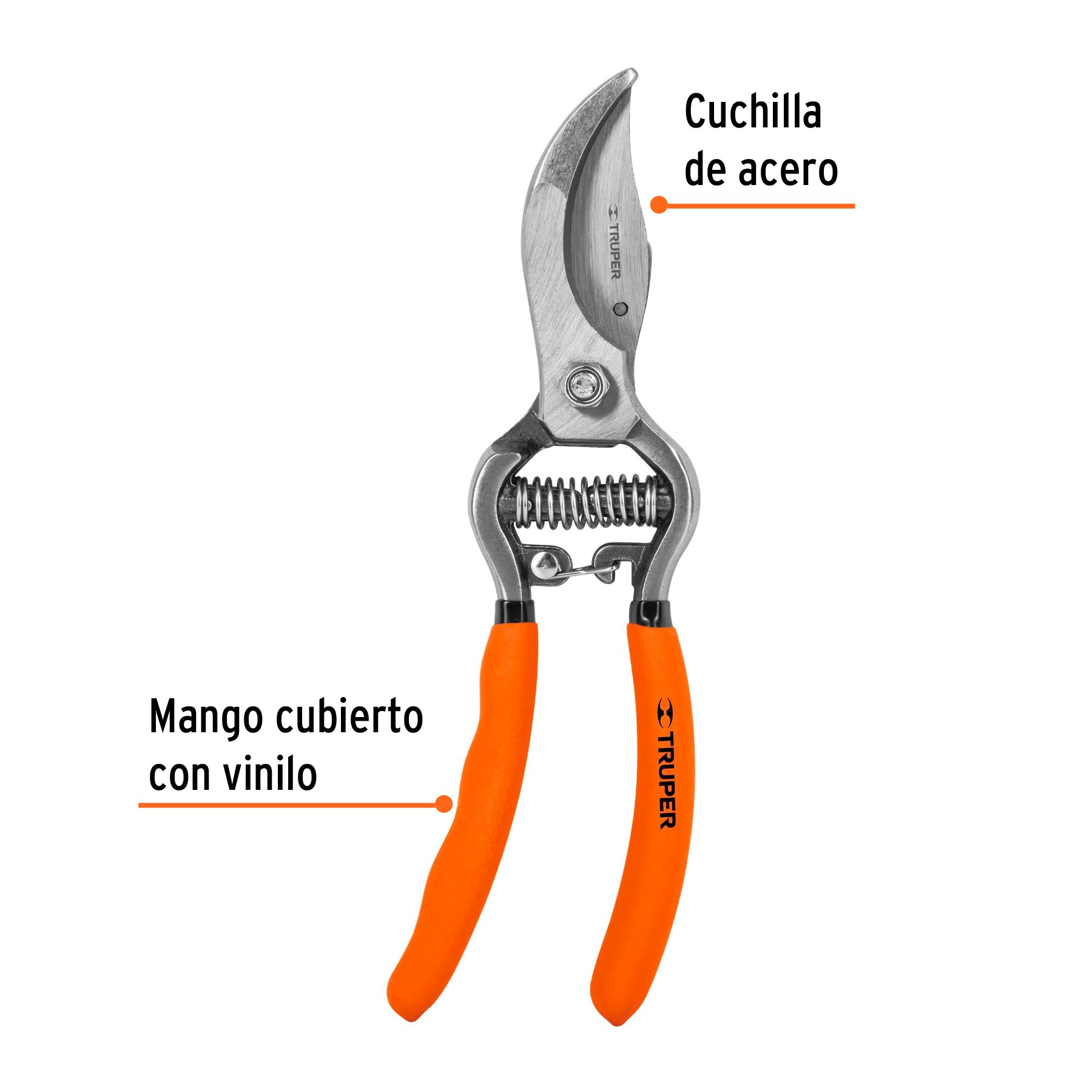 TIJERA FORJADA PARA PODA 8" PARA JARDINERÍA, TRUPER 18460