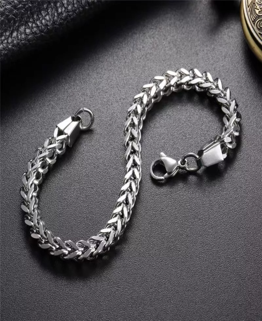 Set De Reloj Pulsera Y Pulsera Para Hombre Con Caja, 3 Pzs.