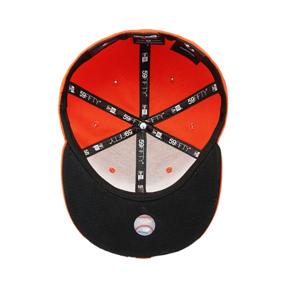 Gorra New Era Miami Florida 59fifty Cerrada Naranja 70360936