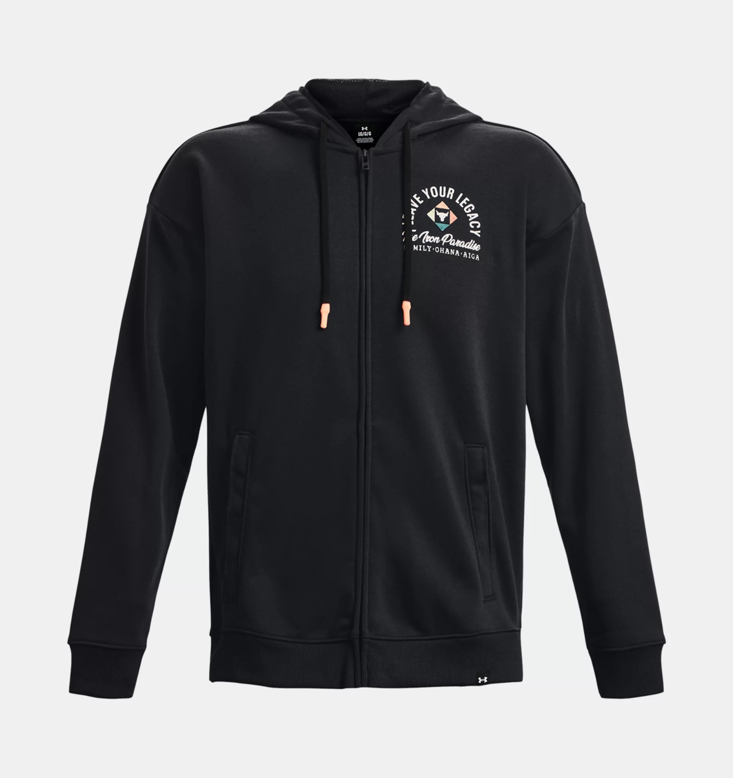 Sudadera Con Capucha Under Armour Project Rock Heavyweight Terry Full-zip