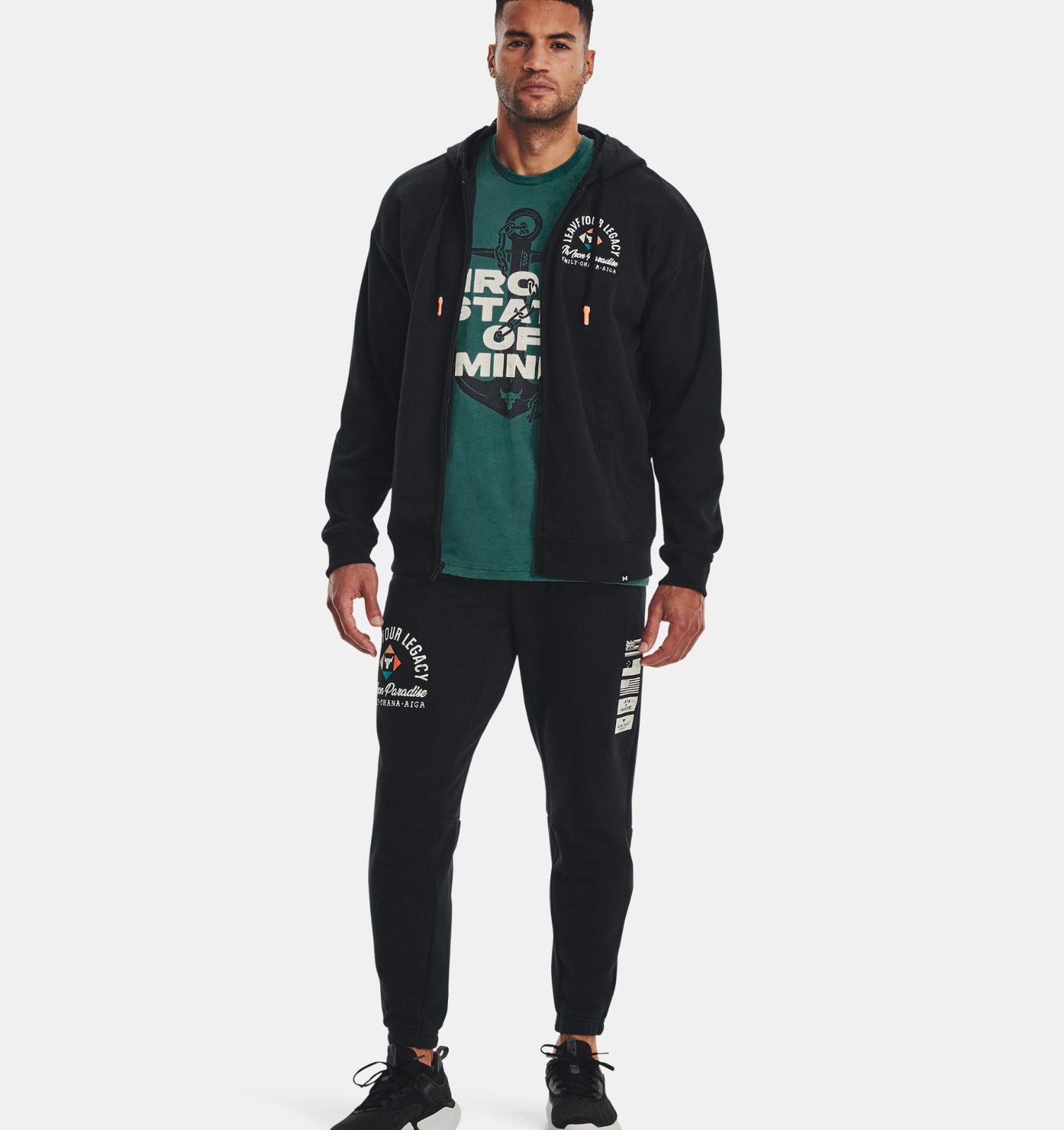 Sudadera Con Capucha Under Armour Project Rock Heavyweight Terry Full-zip