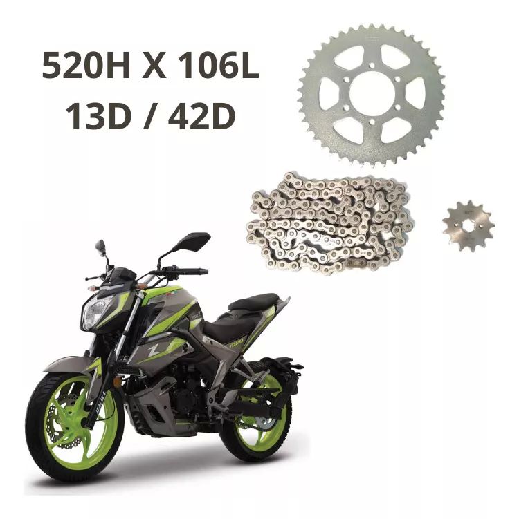 KIT DE SPROCKET 250Z VERDE LIMON GRAFITO GXMOTOR