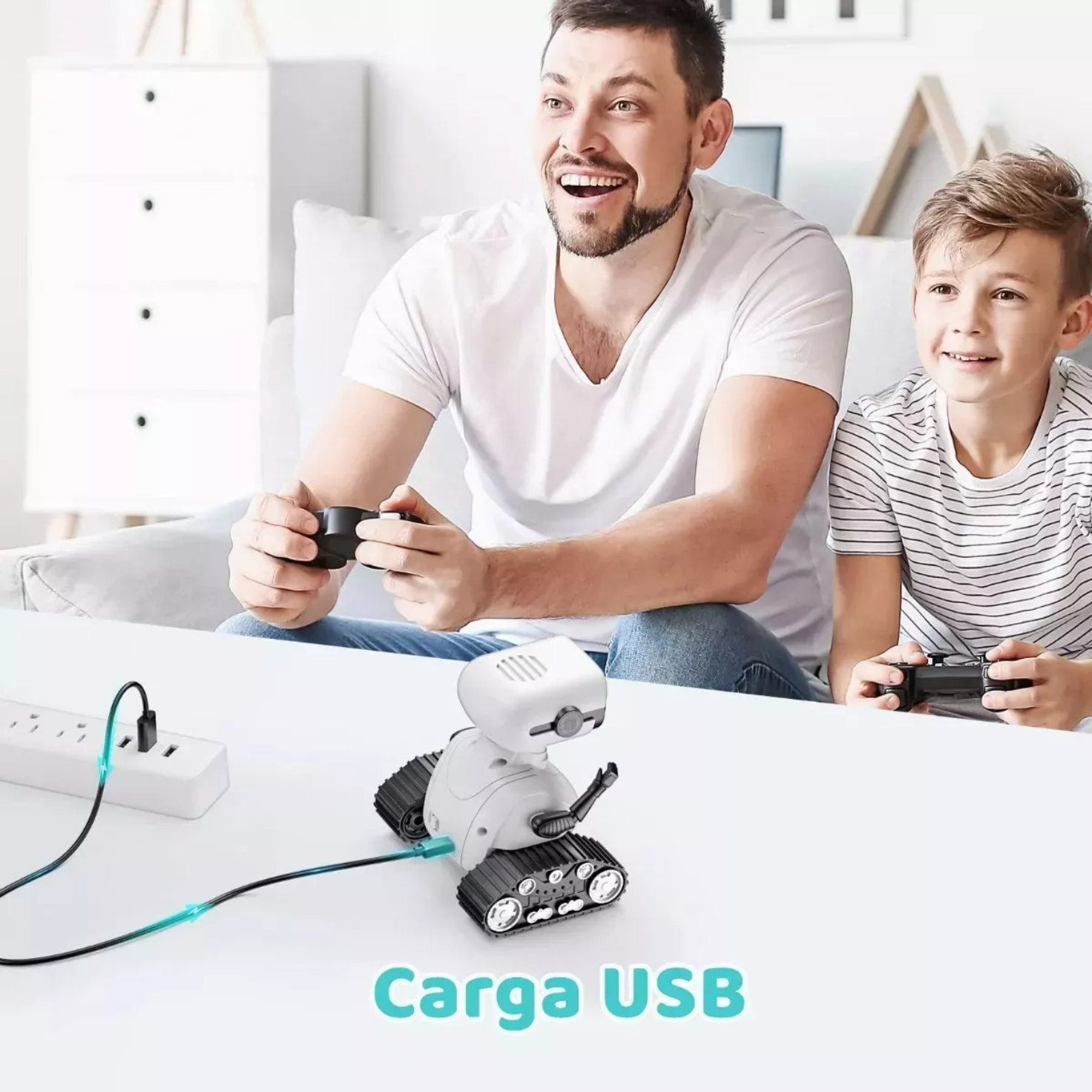 Robot Para Niños Juguetes De Control Remoto Recargables