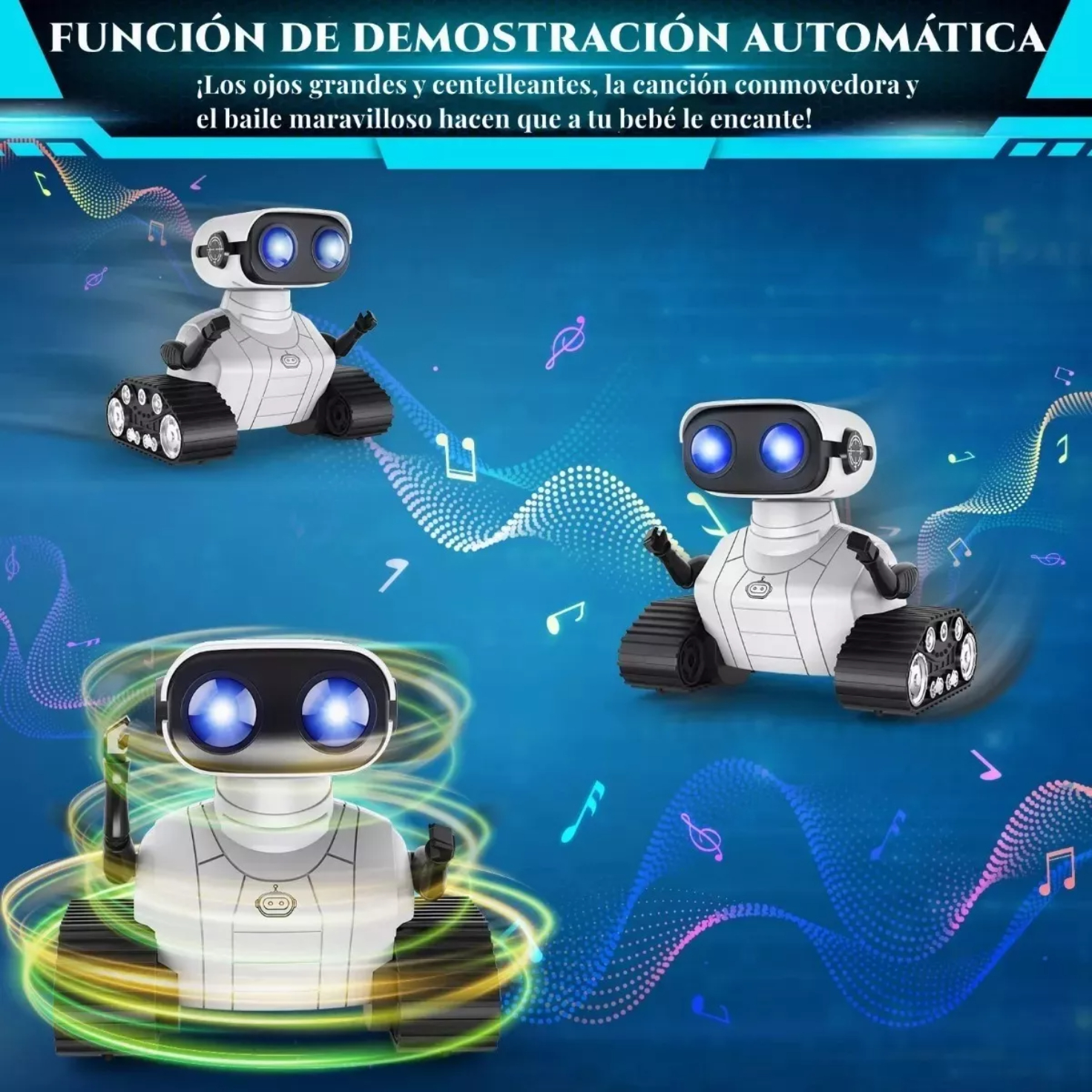 Robot Para Niños Juguetes De Control Remoto Recargables