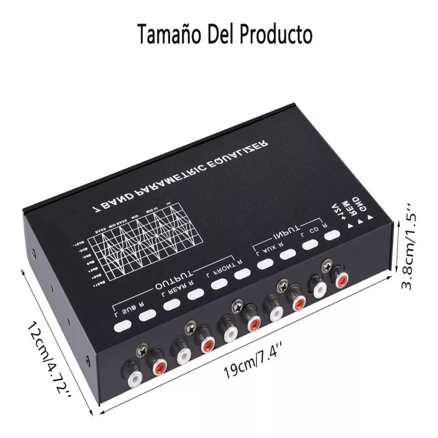 Ecualizador Para Auto Ajustable 7 Bandas Eq Ecualizador 12v