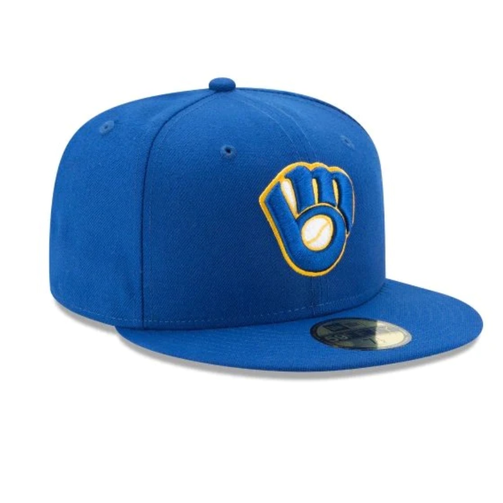 Gorra New Era 59fifty Cerrada Milwaukee azul De Hombre 70361064