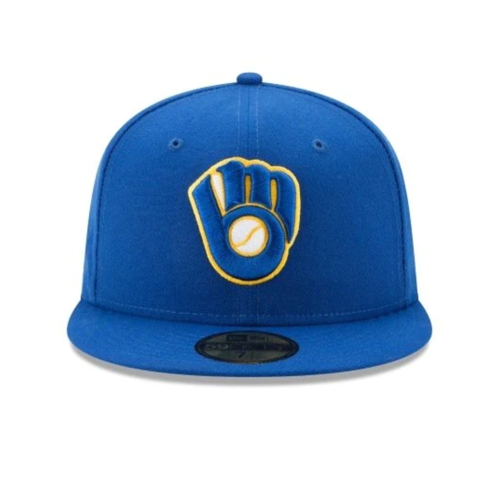 Gorra New Era 59fifty Cerrada Milwaukee azul De Hombre 70361064