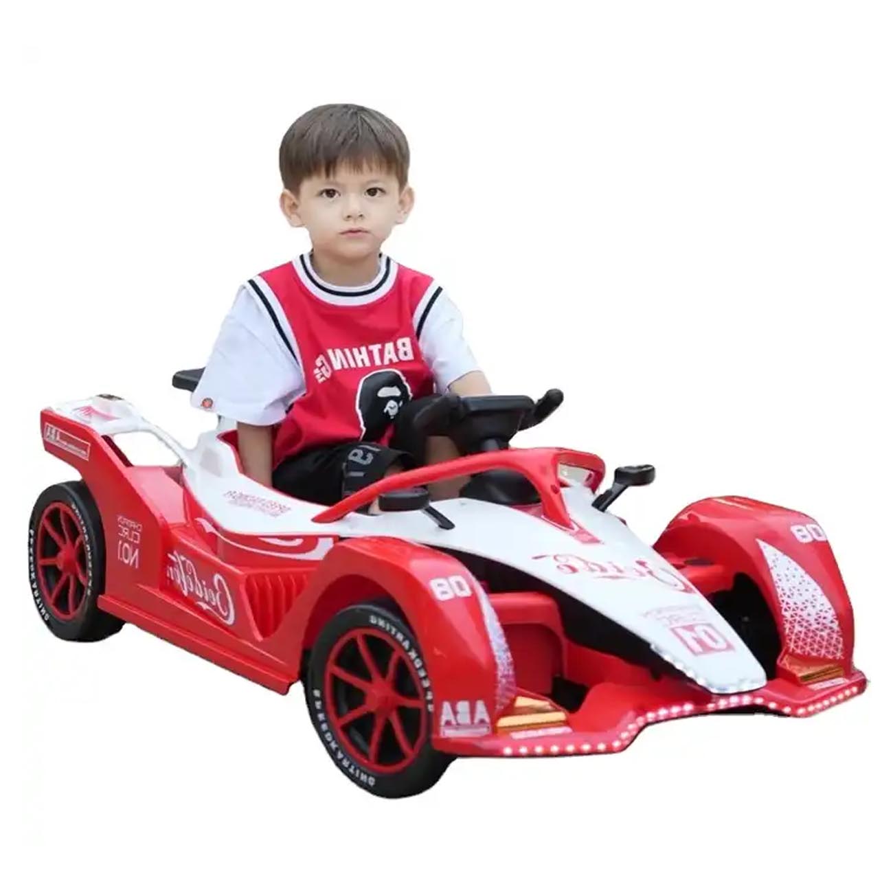 Carro Montable Electrico 12V Formula 1 Go Kart BDL-1688 Rojo