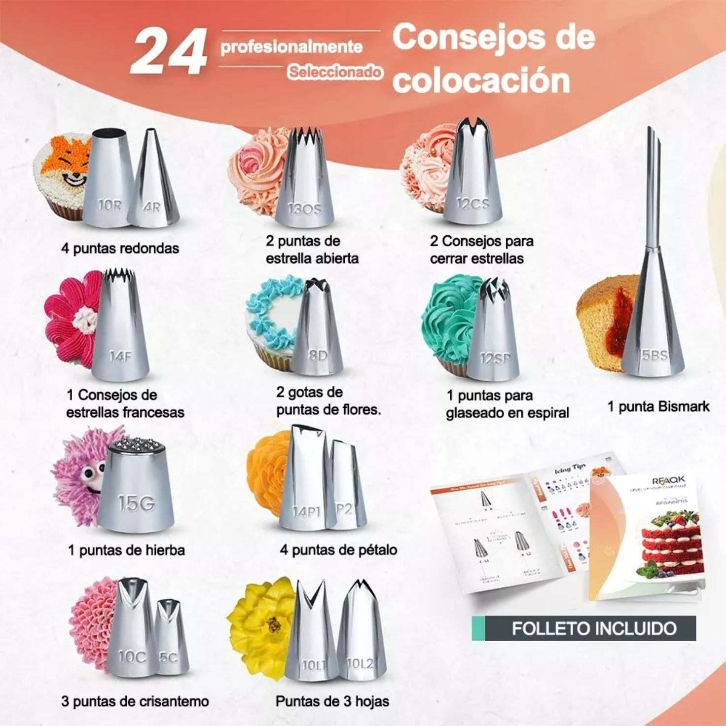 Kit De Picos/boquillas Para Decorar Pasteles, 702 Piezas