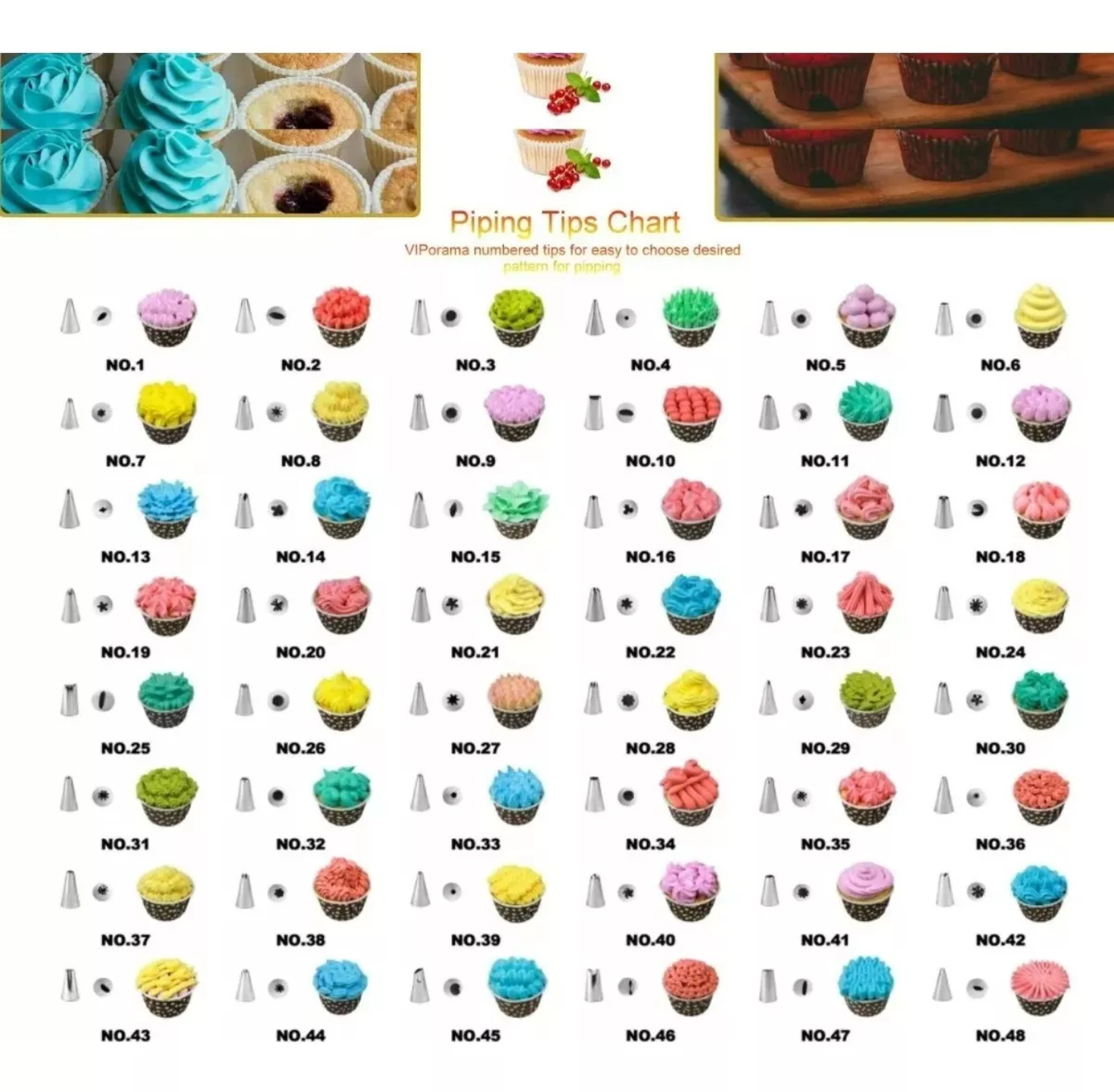 Boquillas Para Decorar Pasteles 106 Piezas