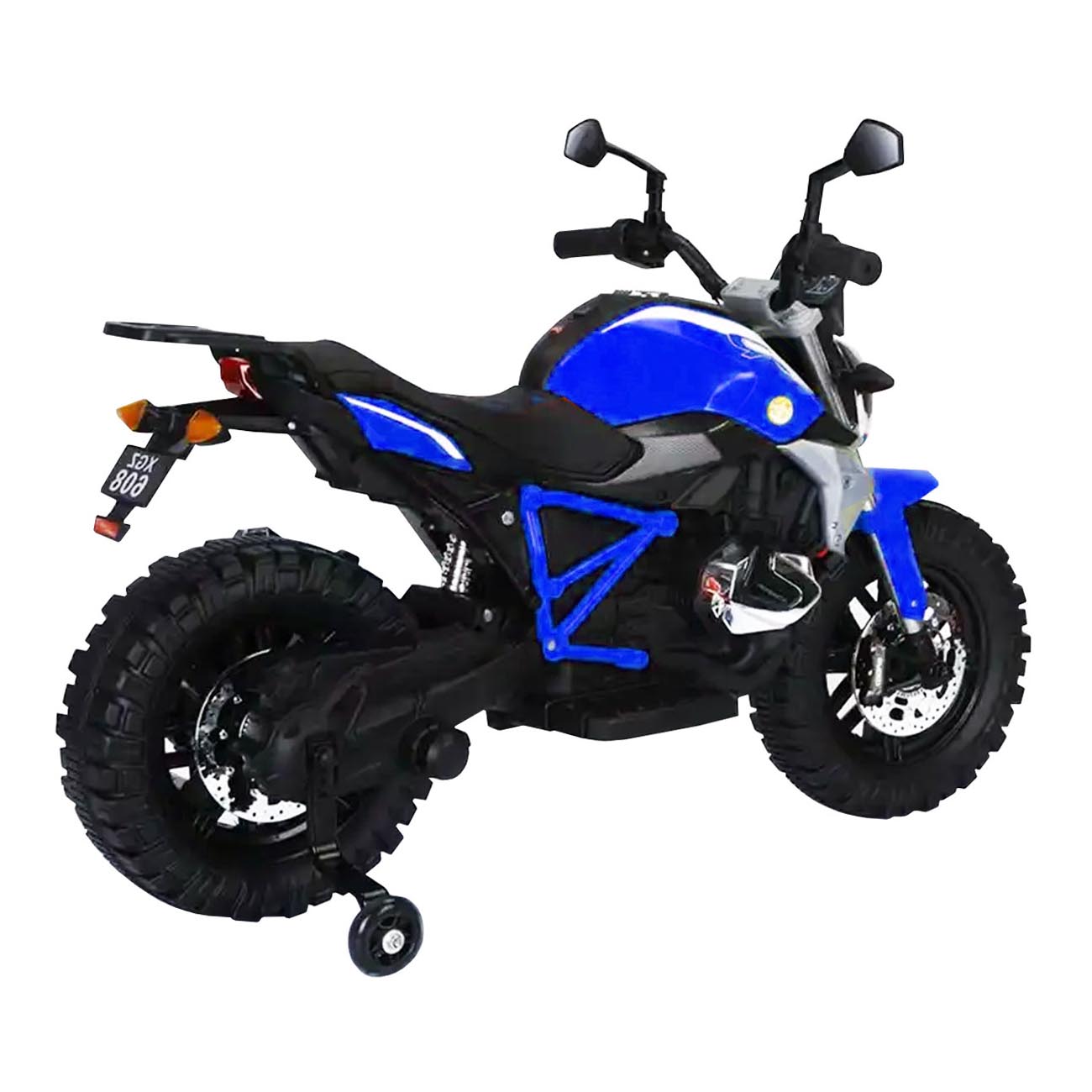 Moto Montable Electrica 12V Tipo Doble Proposito Sport 608 Azul