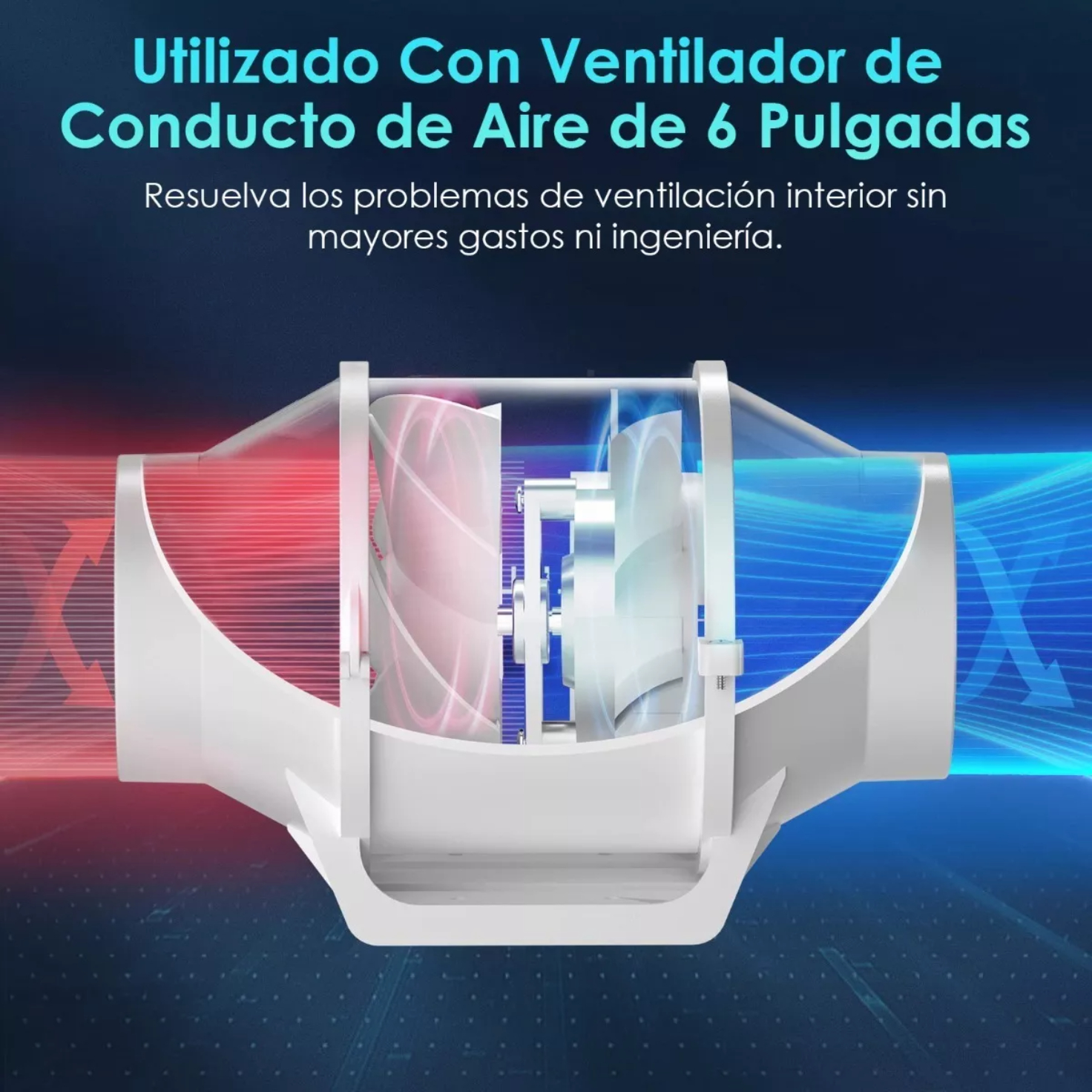 Extractor De Aire Axial 6 Pulgadas, Ventilador Extractor 75w