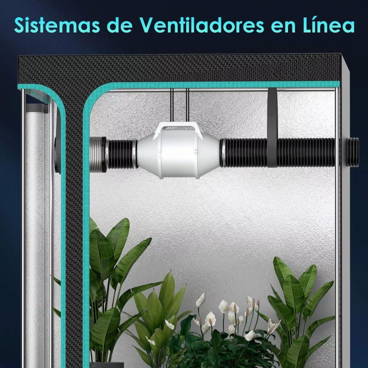 Extractor De Aire Axial 6 Pulgadas, Ventilador Extractor 75w