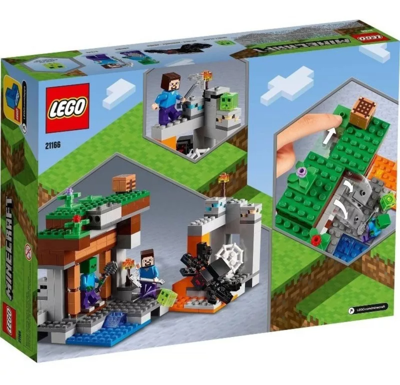 Kit De Construcción Lego Minecraft La Mina Abandonada 21166