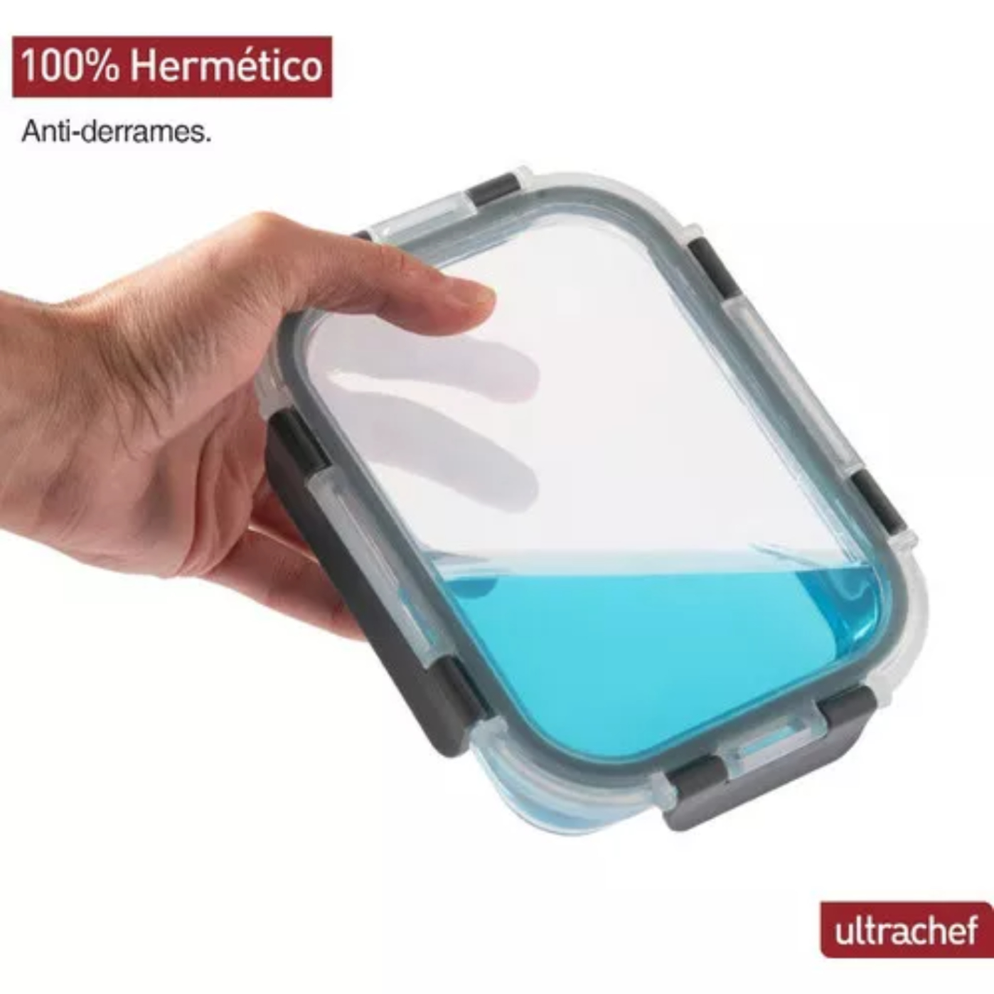 Contenedores De Vidrio Herméticos Ultrachef Juego 12 Recipientes (24 Piezas)