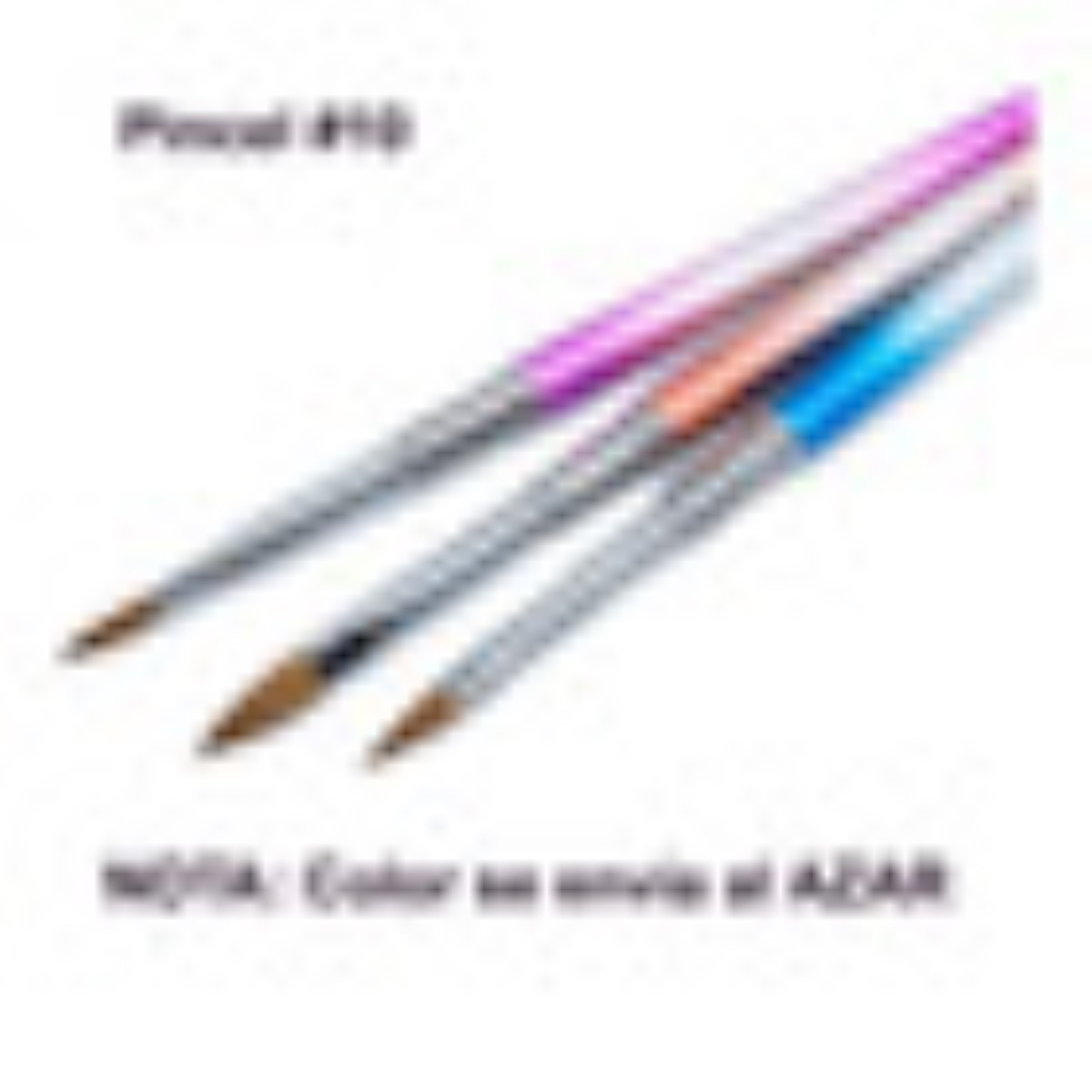 Pincel Profesional Kolinsky Numero #10 Pelo Natural Morado/Blanco