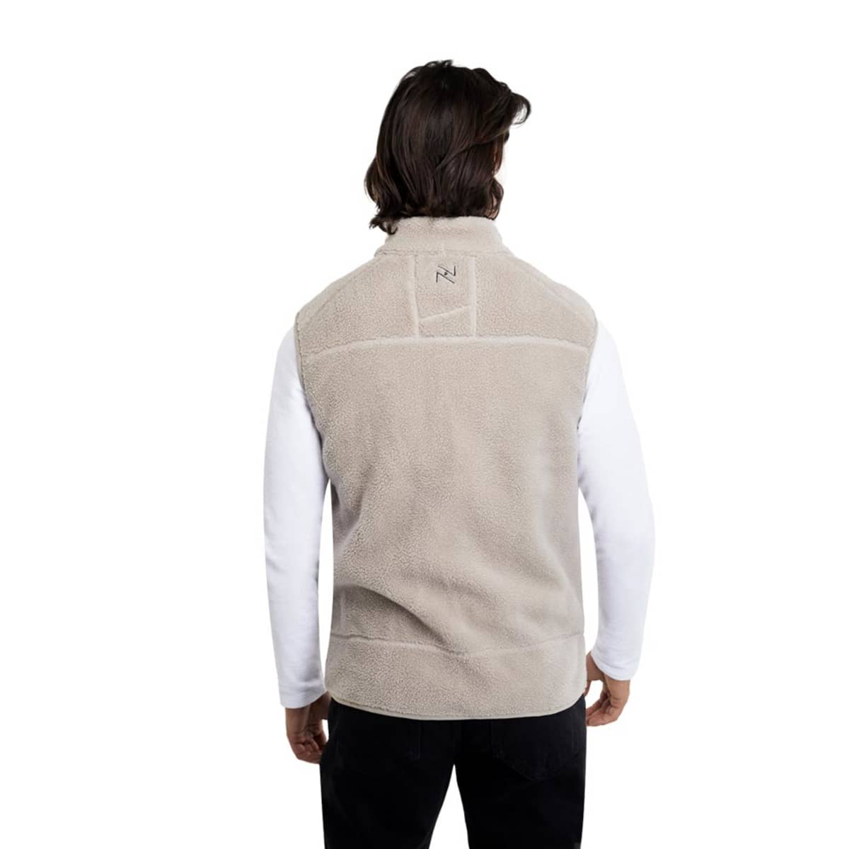 Chaleco Next & Co de polar fleece para hombre, color beige, mod. 1090528