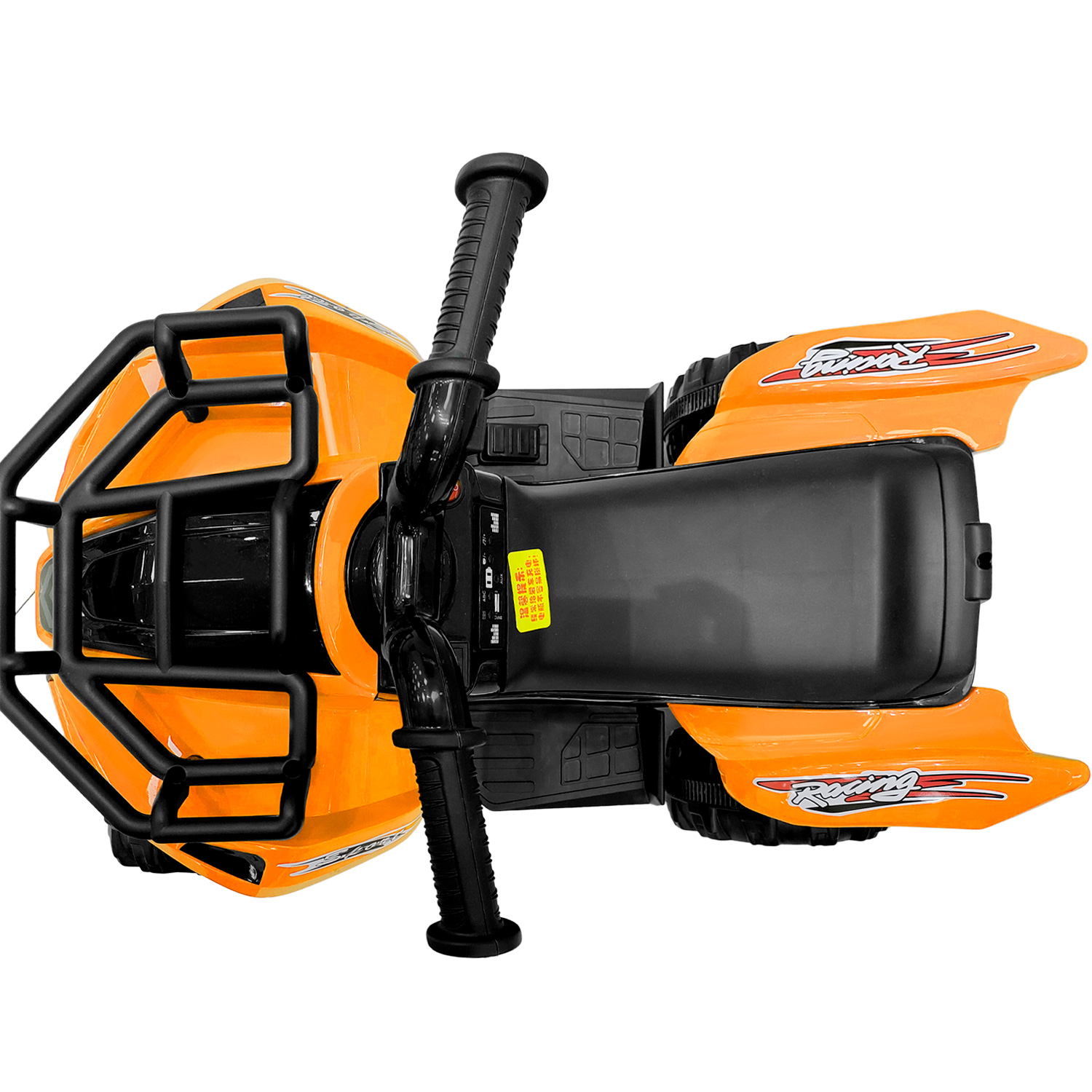 Cuatrimoto Montable Eléctrica 6v Moto Niña Música Led Naranja