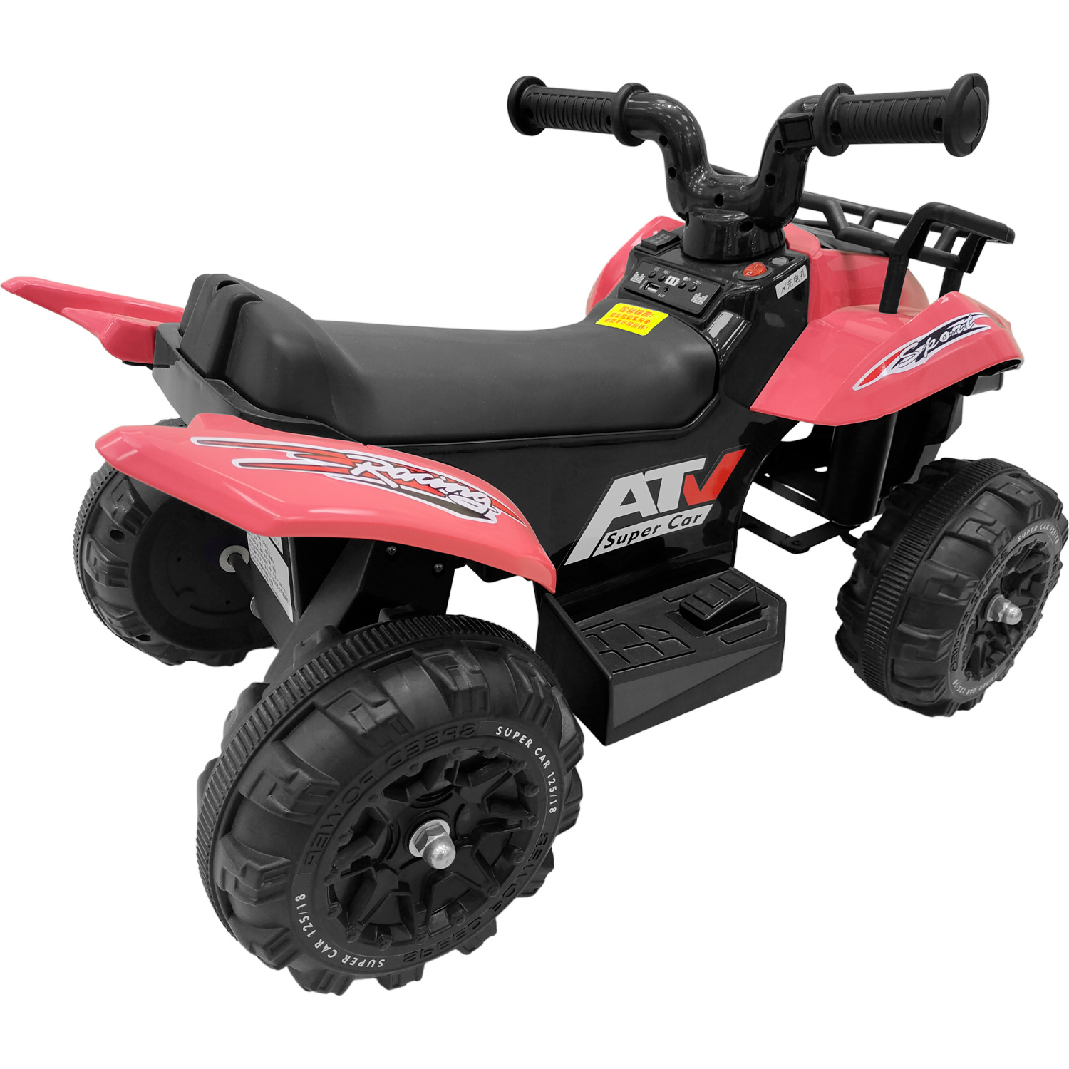 Cuatrimoto Montable Eléctrica 6v Moto Niña Música Led Rosa