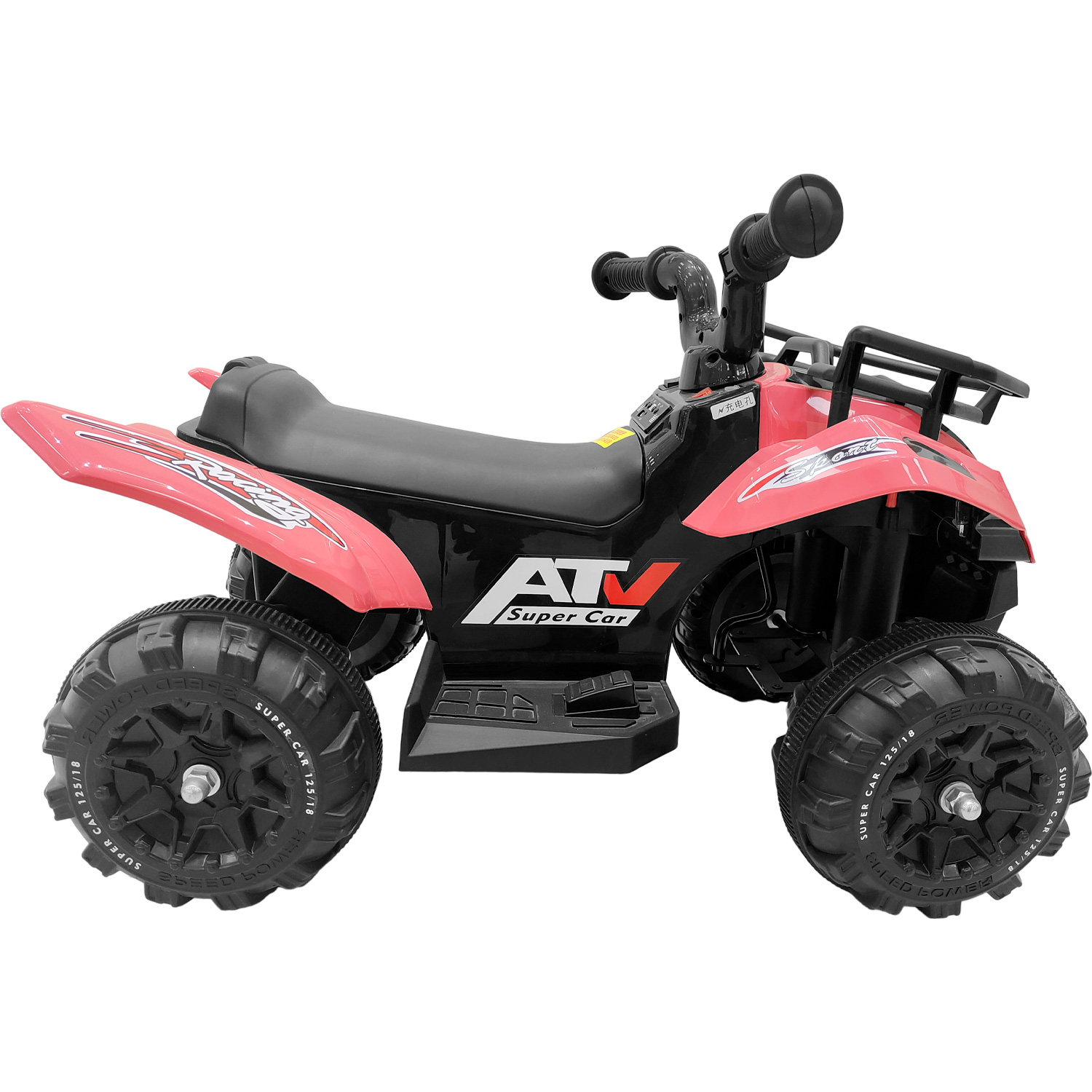 Cuatrimoto Montable Eléctrica 6v Moto Niña Música Led Rosa