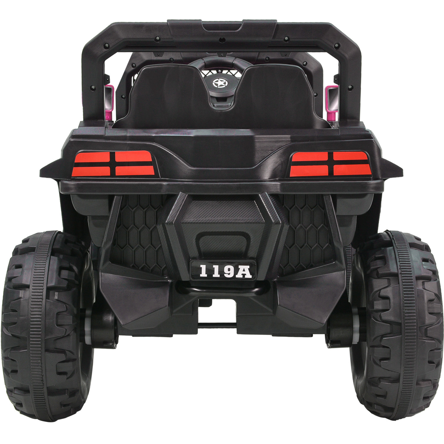 Carro Rosa Montable Buggy Electrico Luces Musica Usb 