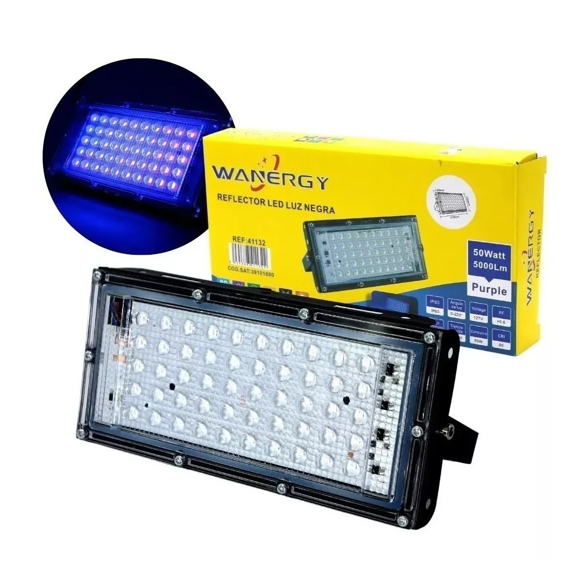 LUPA CON LUZ LED NEGRA