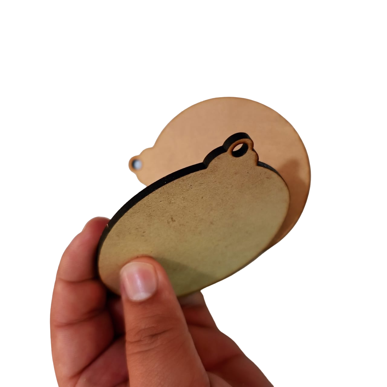 Paquete De 50 Esferas En Material Mdf 9.5cm De Diametro